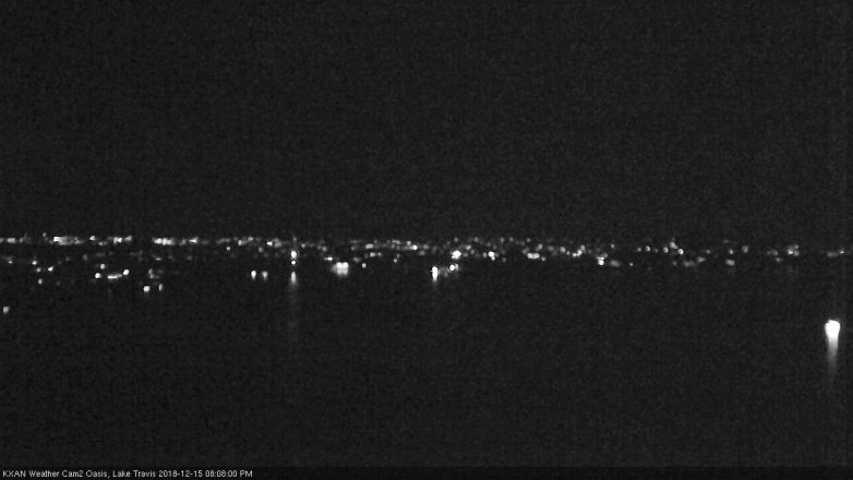Lake Travis webcam, December 15, 2018 7:10 PM CT