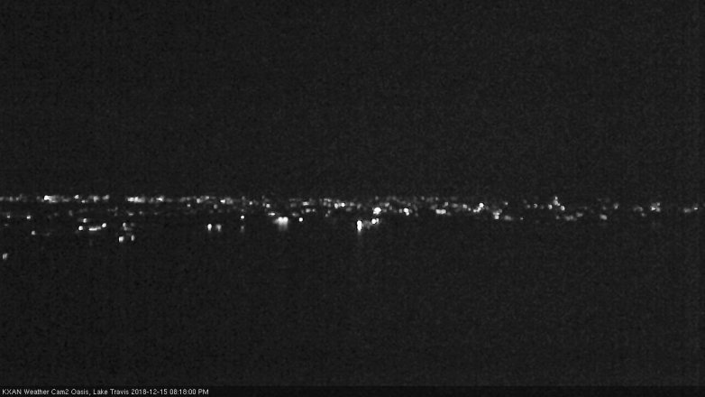 Lake Travis webcam, December 15, 2018 7:20 PM CT