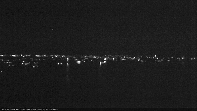 Lake Travis webcam, December 15, 2018 7:35 PM CT