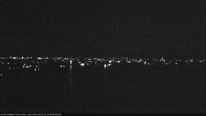 Lake Travis webcam, December 15, 2018 7:50 PM CT