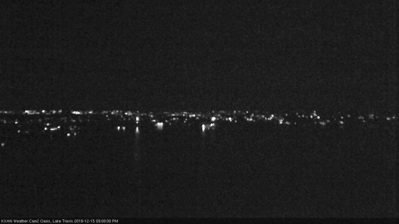 Lake Travis webcam, December 15, 2018 8:10 PM CT