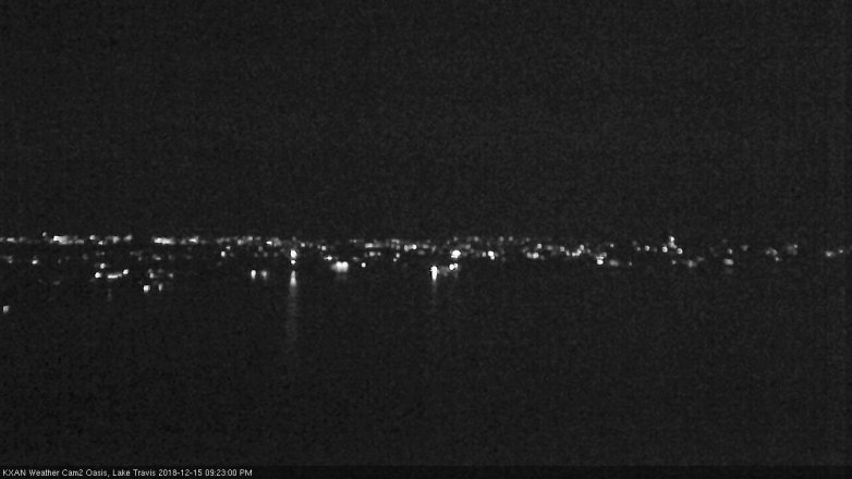 Lake Travis webcam, December 15, 2018 8:25 PM CT