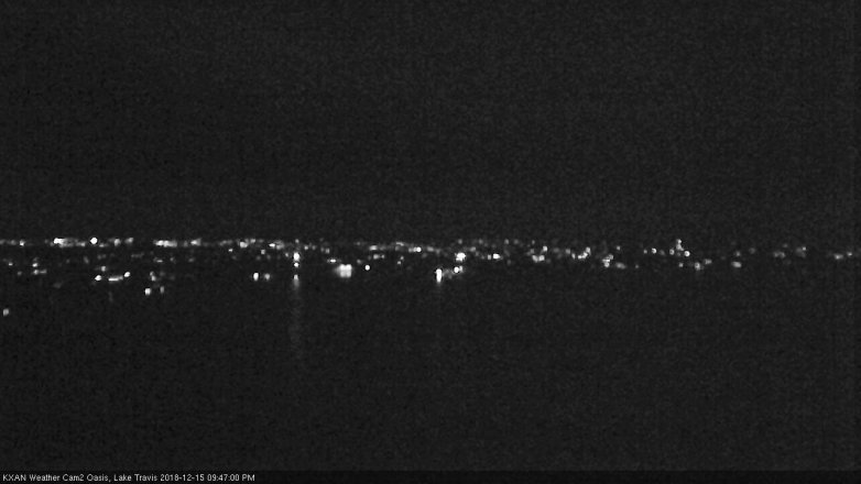 Lake Travis webcam, December 15, 2018 8:50 PM CT