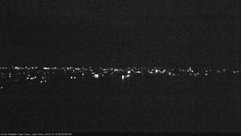 Lake Travis webcam, December 15, 2018 8:55 PM CT
