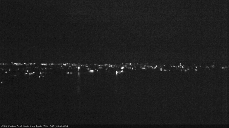 Lake Travis webcam, December 15, 2018 9:05 PM CT