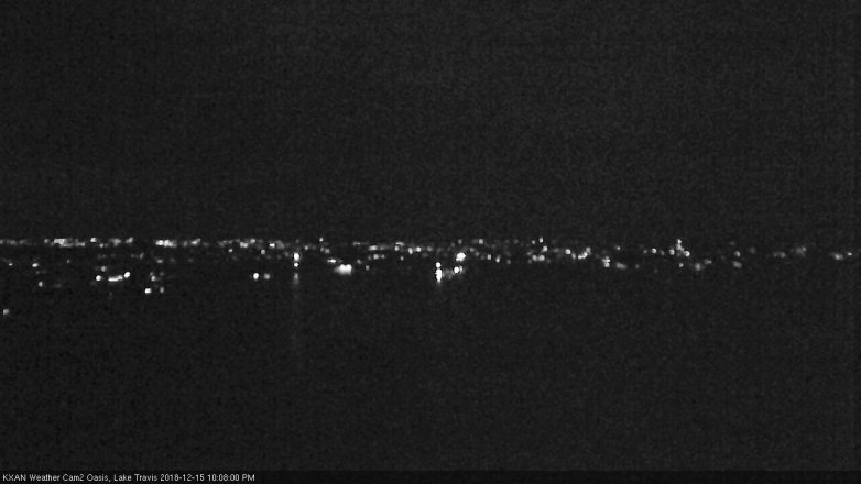 Lake Travis webcam, December 15, 2018 9:10 PM CT