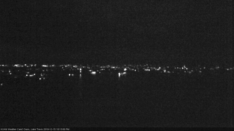 Lake Travis webcam, December 15, 2018 9:15 PM CT