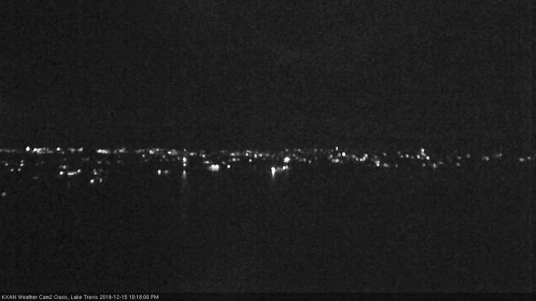 Lake Travis webcam, December 15, 2018 9:20 PM CT
