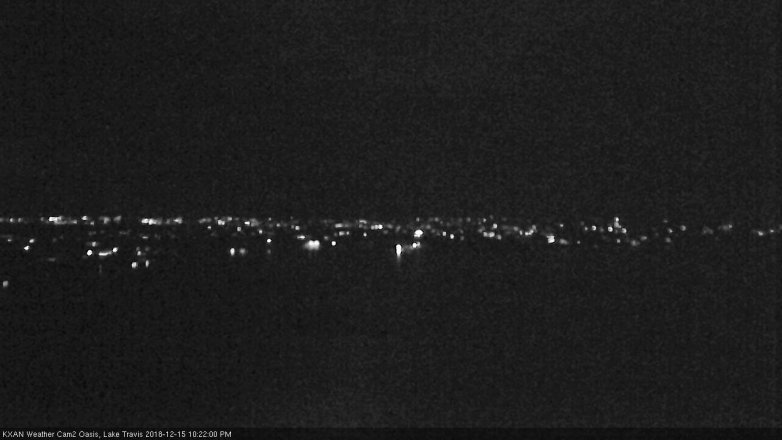 Lake Travis webcam, December 15, 2018 9:25 PM CT