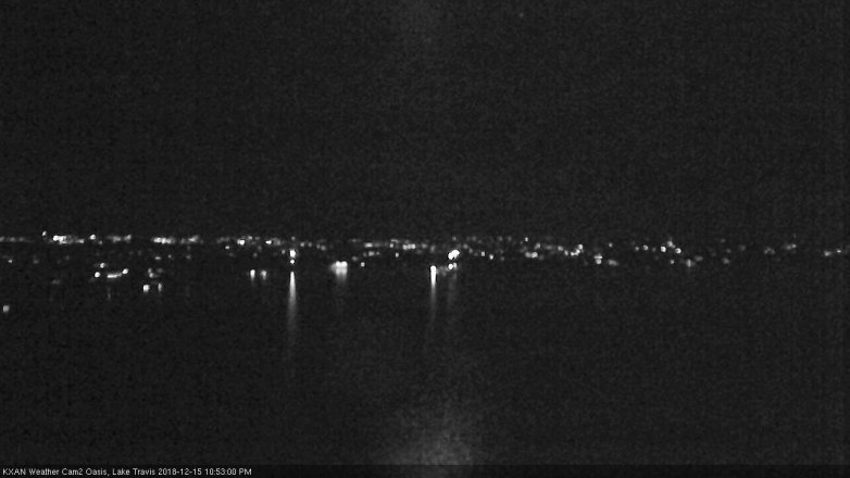 Lake Travis webcam, December 15, 2018 9:55 PM CT