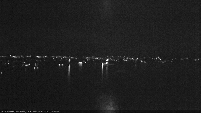 Lake Travis webcam, December 15, 2018 10:10 PM CT
