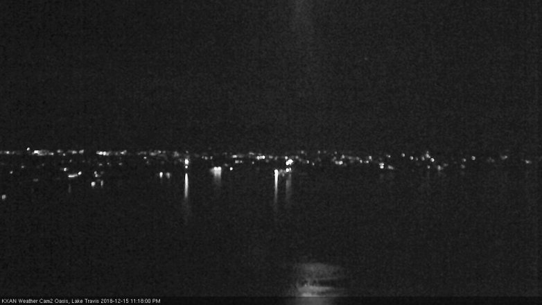 Lake Travis webcam, December 15, 2018 10:20 PM CT