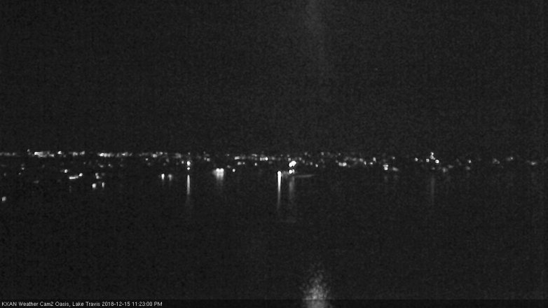 Lake Travis webcam, December 15, 2018 10:25 PM CT