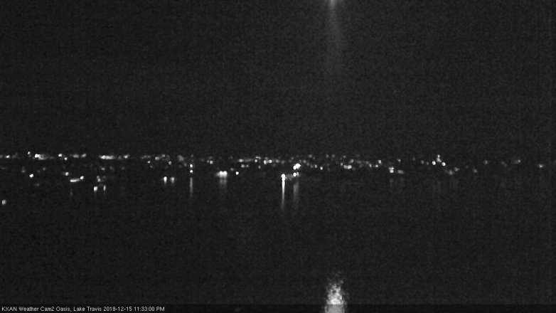 Lake Travis webcam, December 15, 2018 10:35 PM CT