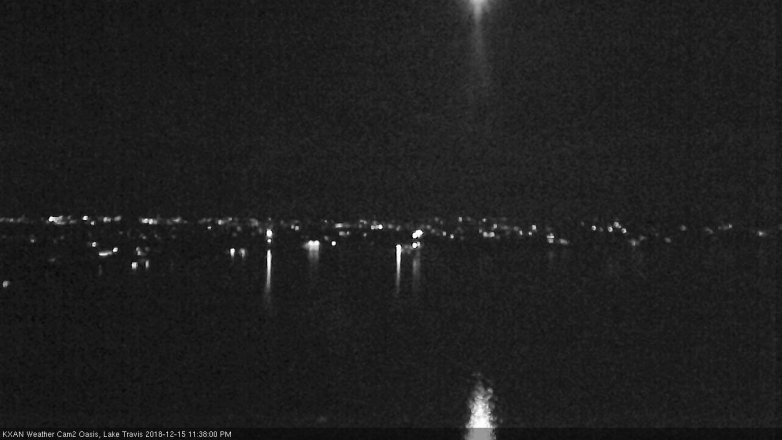 Lake Travis webcam, December 15, 2018 10:40 PM CT