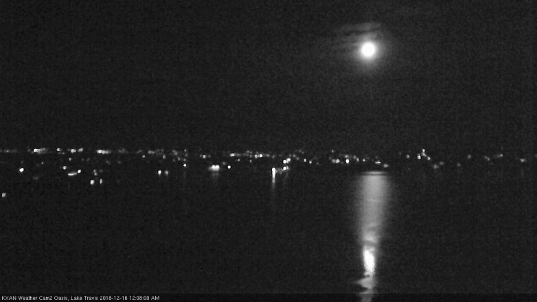 Lake Travis webcam, December 15, 2018 11:10 PM CT