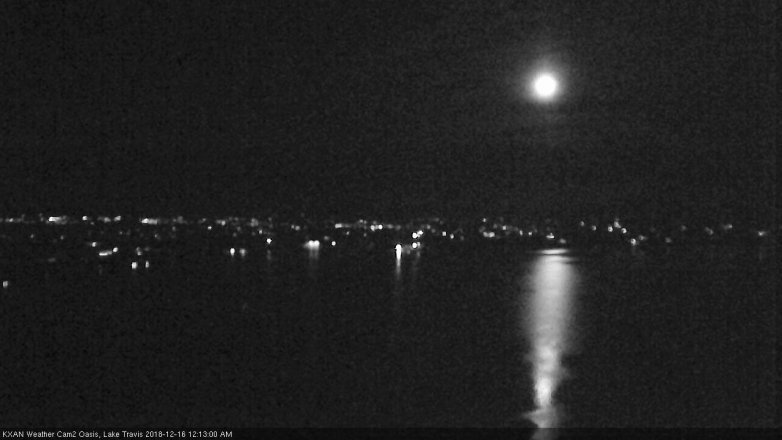 Lake Travis webcam, December 15, 2018 11:15 PM CT