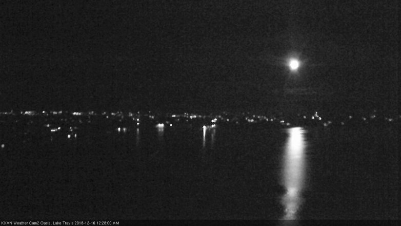 Lake Travis webcam, December 15, 2018 11:30 PM CT
