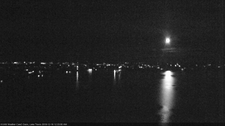 Lake Travis webcam, December 15, 2018 11:35 PM CT
