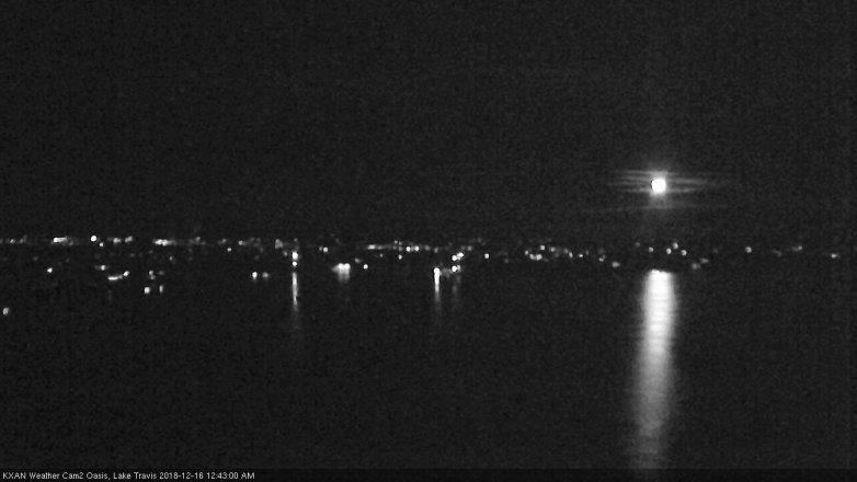 Lake Travis webcam, December 15, 2018 11:45 PM CT