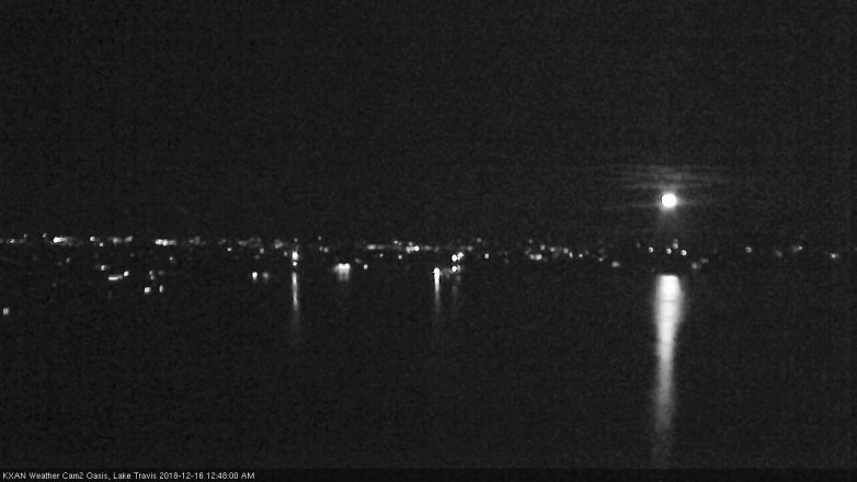 Lake Travis webcam, December 15, 2018 11:50 PM CT