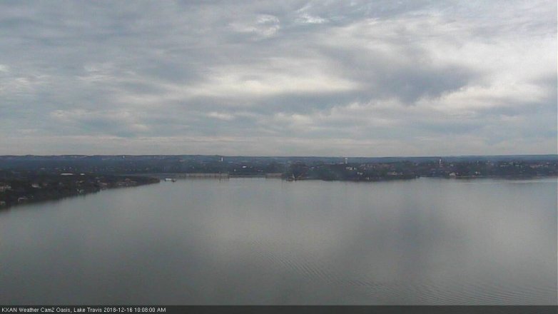 Lake Travis webcam, December 16, 2018 9:10 AM CT