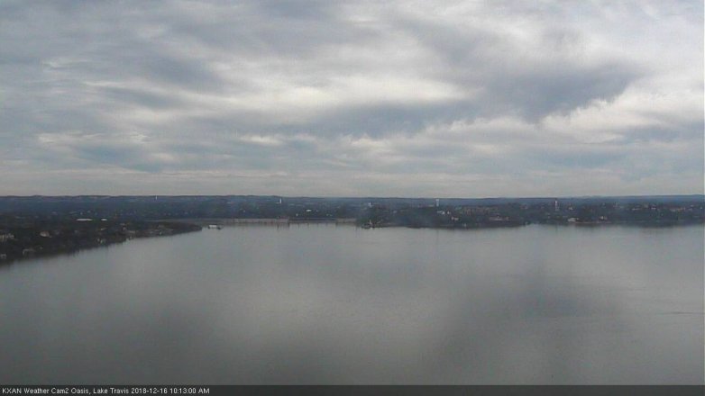 Lake Travis webcam, December 16, 2018 9:15 AM CT