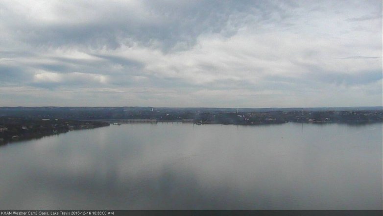 Lake Travis webcam, December 16, 2018 9:35 AM CT