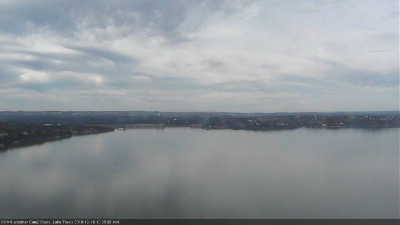 Lake Travis webcam, December 16, 2018 9:40 AM CT