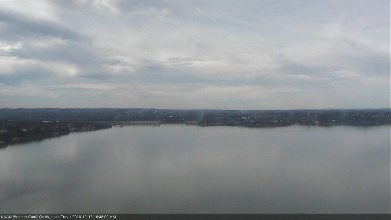 Lake Travis webcam, December 16, 2018 9:50 AM CT