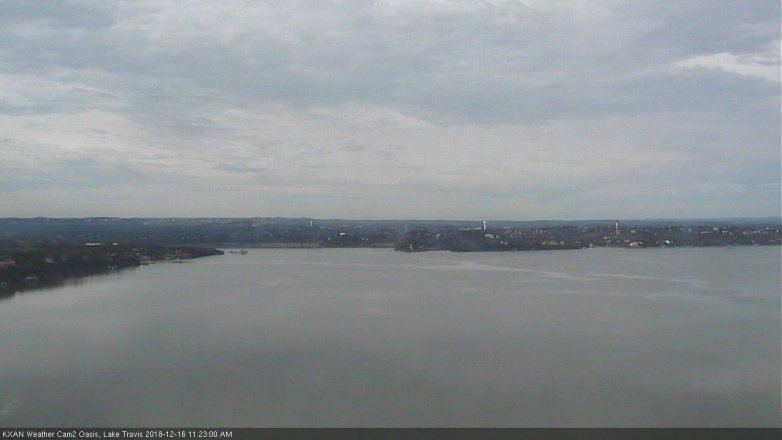Lake Travis webcam, December 16, 2018 10:25 AM CT