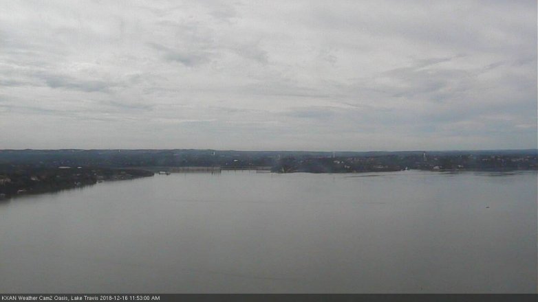 Lake Travis webcam, December 16, 2018 10:55 AM CT