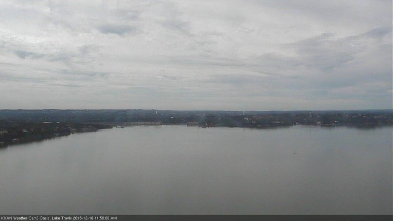 Lake Travis webcam, December 16, 2018 11:00 AM CT