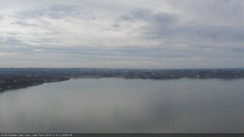 Lake Travis webcam, December 16, 2018 11:30 AM CT