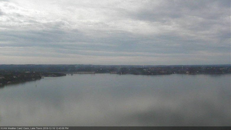 Lake Travis webcam, December 16, 2018 11:45 AM CT