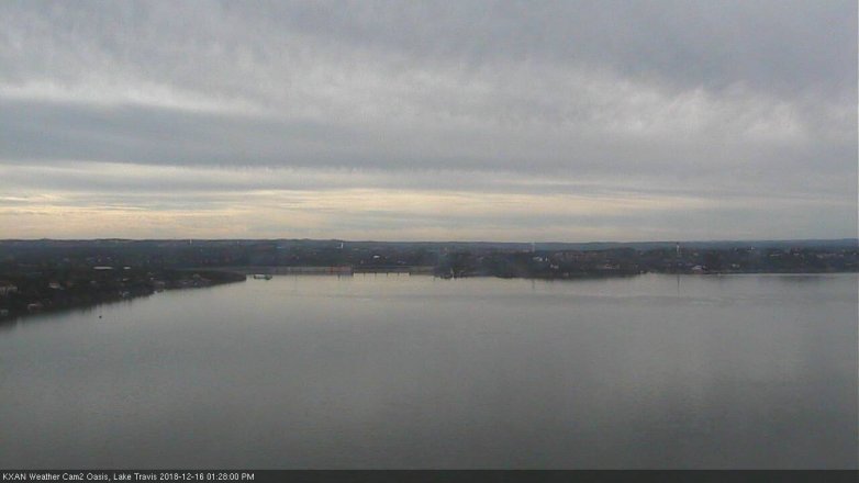 Lake Travis webcam, December 16, 2018 12:30 PM CT