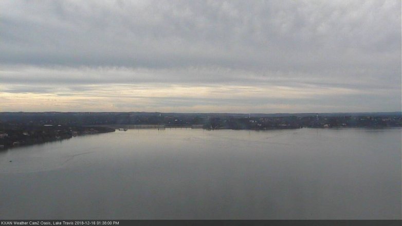 Lake Travis webcam, December 16, 2018 12:40 PM CT