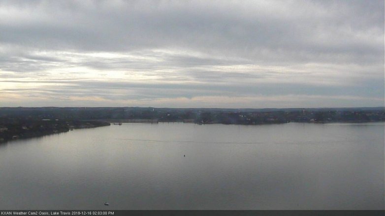 Lake Travis webcam, December 16, 2018 1:05 PM CT