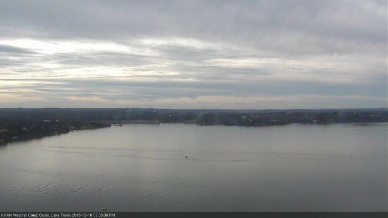 Lake Travis webcam, December 16, 2018 1:10 PM CT