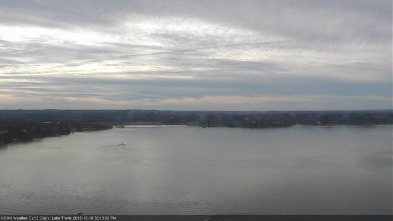 Lake Travis webcam, December 16, 2018 1:15 PM CT