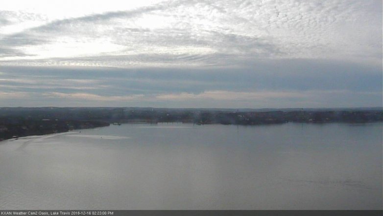 Lake Travis webcam, December 16, 2018 1:25 PM CT