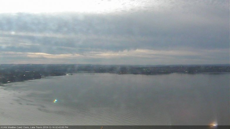 Lake Travis webcam, December 16, 2018 1:45 PM CT