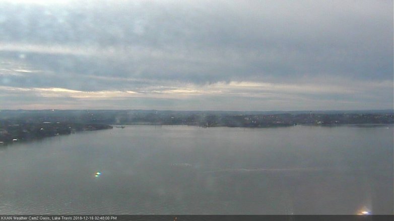 Lake Travis webcam, December 16, 2018 1:50 PM CT
