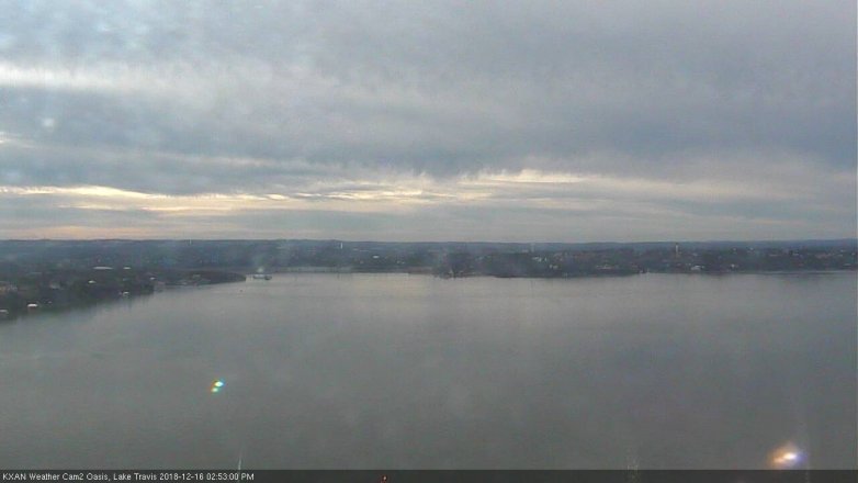 Lake Travis webcam, December 16, 2018 1:55 PM CT