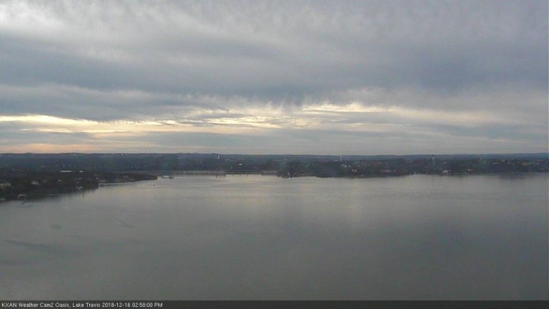 Lake Travis webcam, December 16, 2018 2:00 PM CT