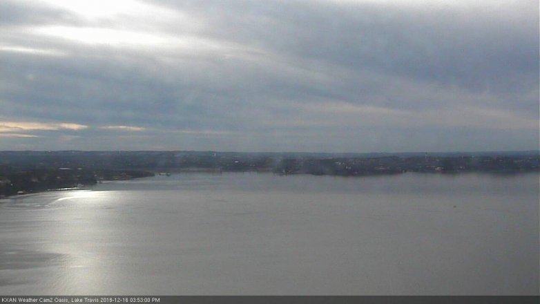 Lake Travis webcam, December 16, 2018 2:55 PM CT