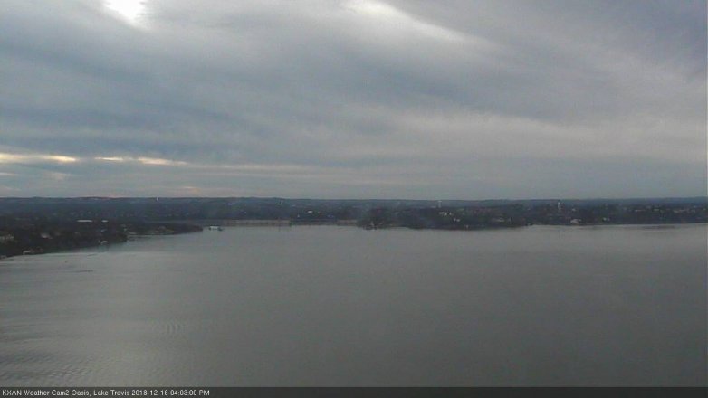 Lake Travis webcam, December 16, 2018 3:05 PM CT