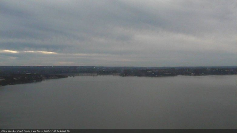 Lake Travis webcam, December 16, 2018 3:10 PM CT