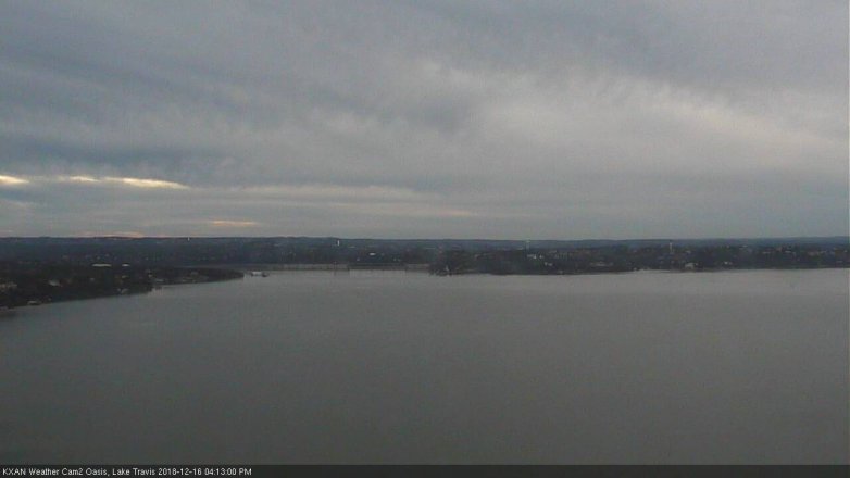 Lake Travis webcam, December 16, 2018 3:15 PM CT