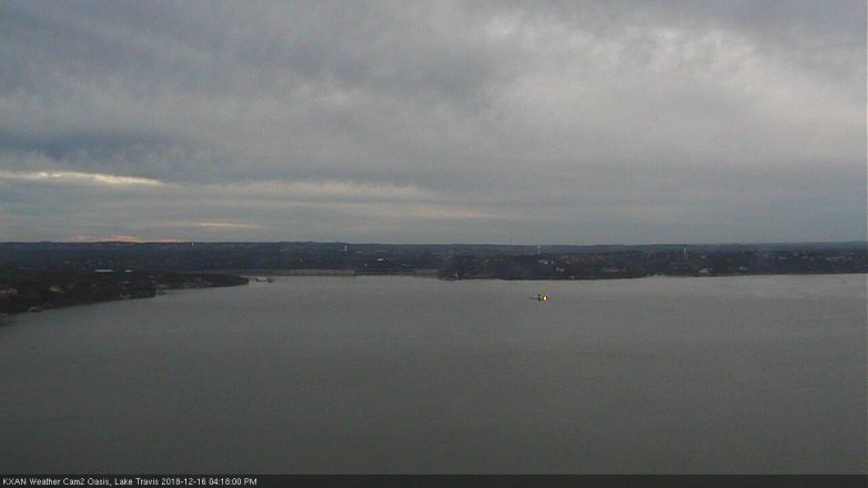 Lake Travis webcam, December 16, 2018 3:20 PM CT